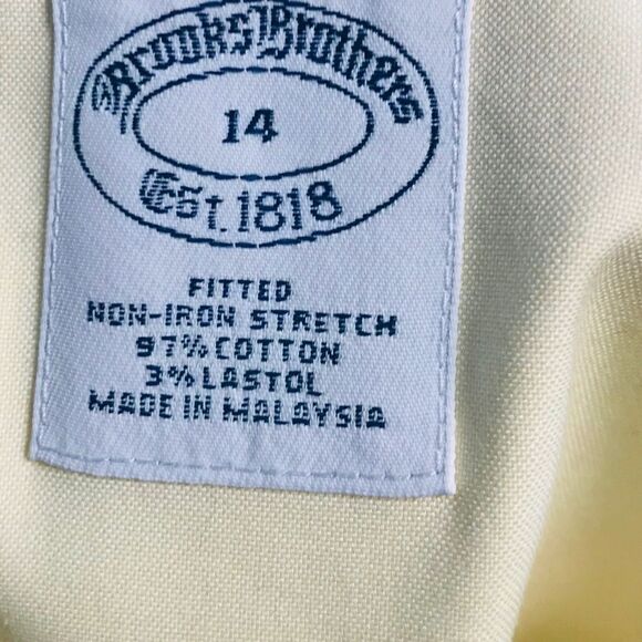 Brooks Brothers Classic Fitted Button Down Oxford Shirt Mint Green Size … - Picture 8 of 11